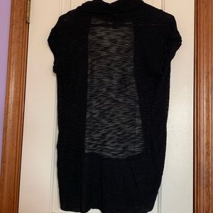 Black sheer cardigan